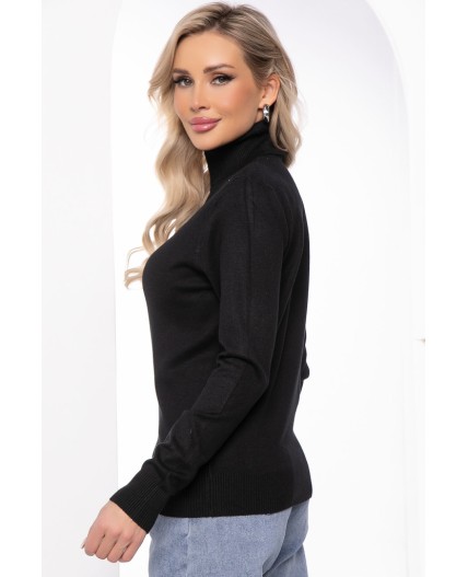 Водолазка Зимняя история (черная) Б14537-20М