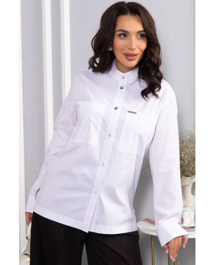 Рубашка хлопковая Асгарда (белая) Б14567-31М