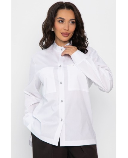 Рубашка хлопковая Асгарда (белая) Б14567-31М