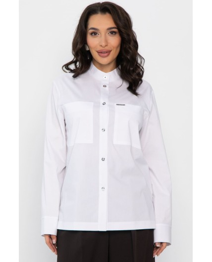 Рубашка хлопковая Асгарда (белая) Б14567-31М