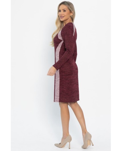 Платье трикотажное Елея (бордовое) П14589-10М