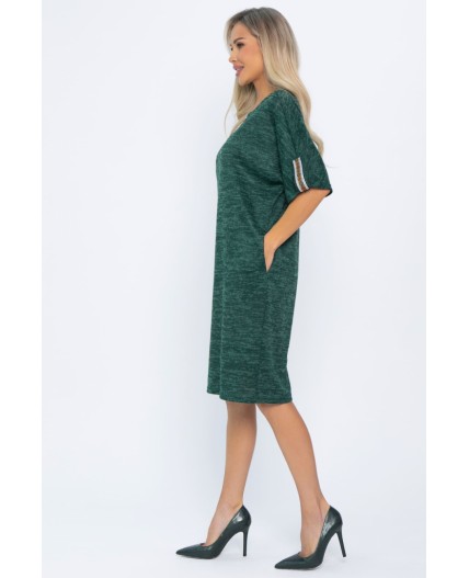 Платье трикотажное Кайла (зеленое) П14587-10М