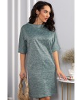 Платье трикотажное Ветта (зеленое) П14599-10М