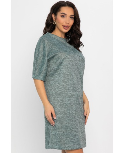 Платье трикотажное Ветта (зеленое) П14599-10М