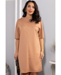 Платье трикотажное Ветта (бежевое) П14600-10М