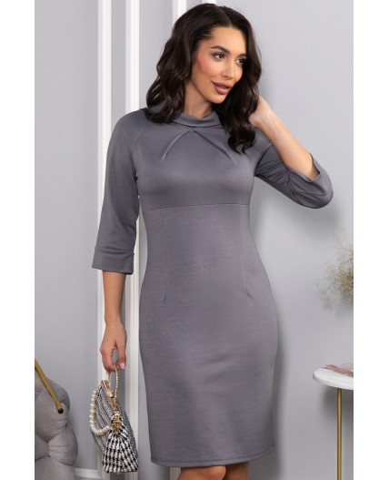 Платье трикотажное Эмми (серое) П14598-10М