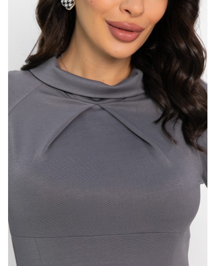 Платье трикотажное Эмми (серое) П14598-10М