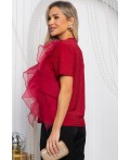 Блуза праздничная трикотажная Риана (красная) Б14618-5М