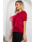 Блуза праздничная трикотажная Риана (красная) Б14618-5М