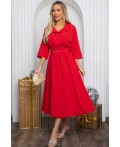 Платье с поясом Доминанта НЬЮ (алое) П14614-16М