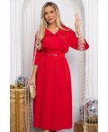 Платье с поясом Доминанта НЬЮ (алое) П14614-16М