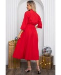 Платье с поясом Доминанта НЬЮ (алое) П14614-16М