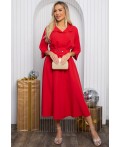 Платье с поясом Доминанта НЬЮ (алое) П14614-16М