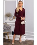 Платье трикотажное Парижанка (бордовое) П14622-10М