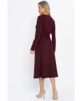 Платье трикотажное Парижанка (бордовое) П14622-10М