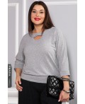 Блуза Ума (серая) Б14631-50М