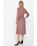 Платье замшевое Дарьяна НЬЮ (пыльная роза) П14651-18М