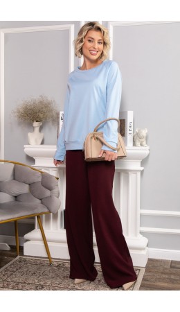 Костюм трикотажный Бергамо (голубой/бордо) К14654-10М