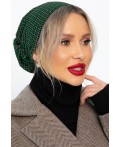 Чалма с резинкой (зелено-бежевая) ЧР9-23М