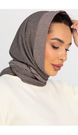 Косынка с отворотом (коричневое зернышко) КО17-23М