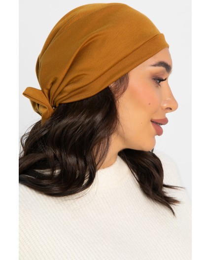 Чалма с бантом (горчичная) ЧБ3-23М