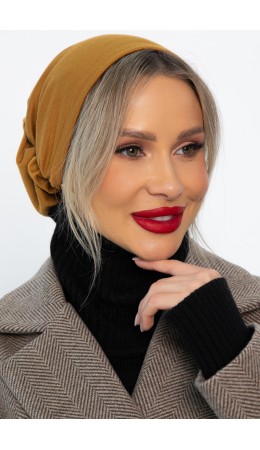 Чалма с резинкой (горчичная) ЧР7-23М