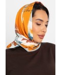 Косынка с подворотом (оранжевая пастель) КП26-23М