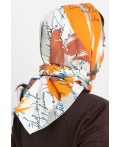 Косынка с подворотом (оранжевая пастель) КП26-23М