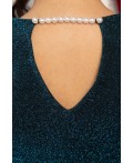 Платье вечернее Кристальный блеск  (бирюзовое) П14709-8М