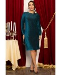 Платье вечернее Кристальный блеск  (бирюзовое) П14709-8М