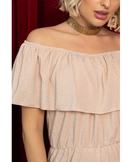 Комбинезон вечерний Сказочный образ (бежевый) К14703-21М