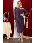 Платье вечернее Джина (пурпурное) П14705-35М