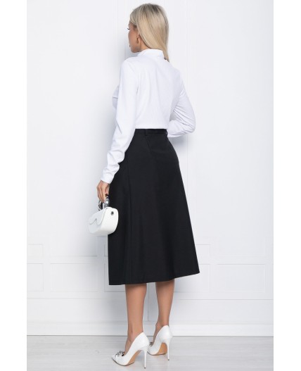 Юбка миди Всегда на отлично (черная) Ю14723-2М
