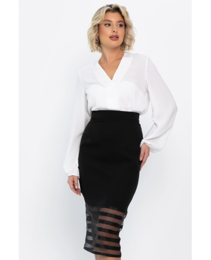 Юбка карандаш Фернандель (черная) Ю14744-10М