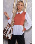 Блуза Жозетта (терракот) Б14738-3М