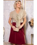 Платье Анхела (бежево-бордовое) П14753-39М