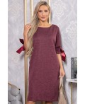 Платье трикотажное Кайла (бордовое) П14782-10М