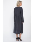 Платье из вельвета Андреа (графит) П14801-25М