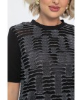 Футболка Мириам (черная) Б14811-10М