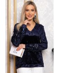 Джемпер Амалия (темно-синяя) Б14838-45М