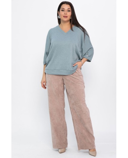 Брюки вельветовые Брауни (бежевые) Б14830-25М