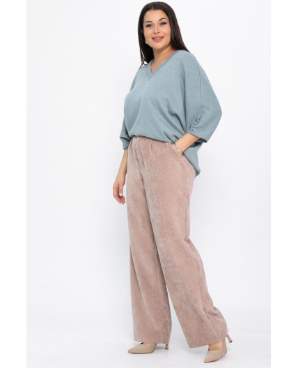 Брюки вельветовые Брауни (бежевые) Б14830-25М