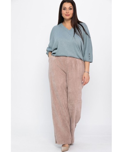 Брюки вельветовые Брауни (бежевые) Б14830-25М