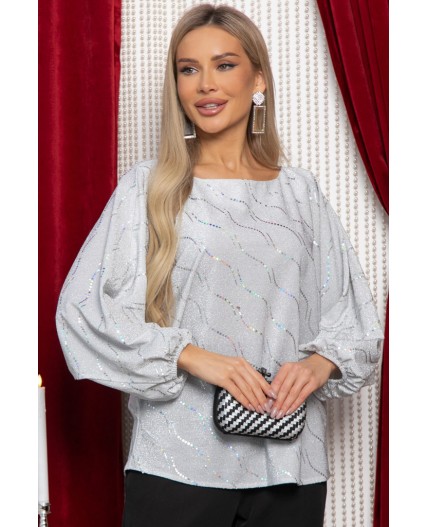 Блуза Путь к сердцу (серебро) Б14855-30М