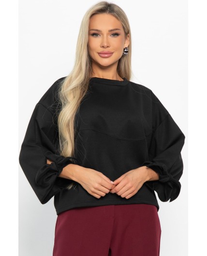 Джемпер с завязками Твист (черный) Б14866-10М