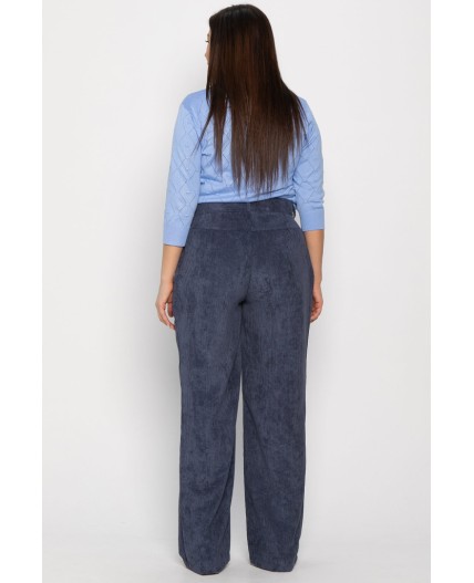 Брюки вельветовые Брауни (синие) Б14901-25М