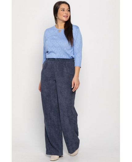 Брюки вельветовые Брауни (синие) Б14901-25М