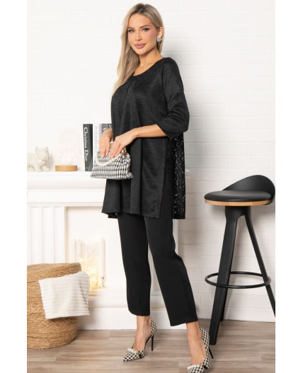 Туника Небесная мечта (черная) Б14919-10М