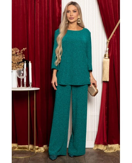 Костюм праздничный Сияние ночи (изумрудный) К14921-8М