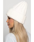 Шапка двухслойная Зимние деньки (молочная) Ш24-4М